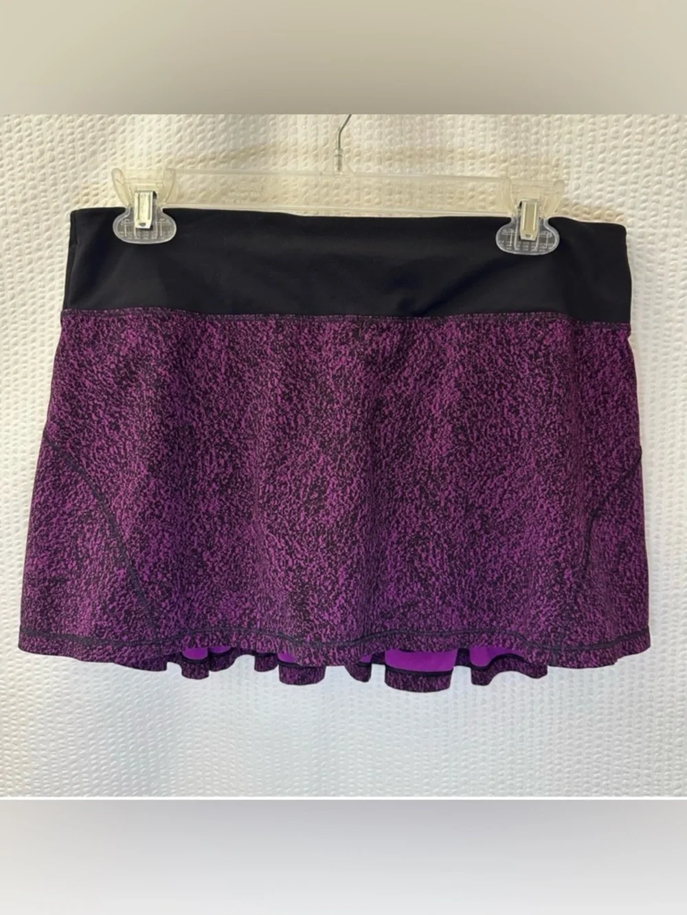 Lululemon Circuit Breaker Skirt Aurora Black Purple Tennis Golf Skort Size 8